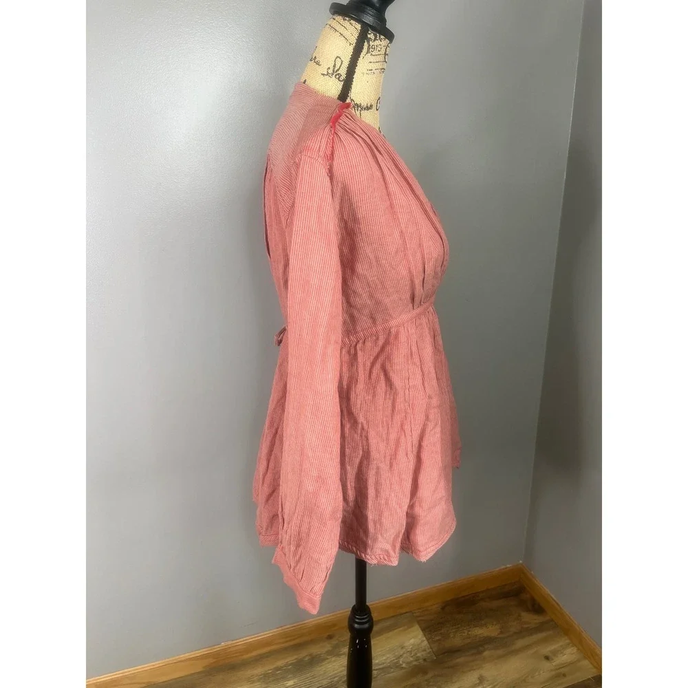 Free People all who wander stripe blouse‎ small bohochic bohemian hippie earthy